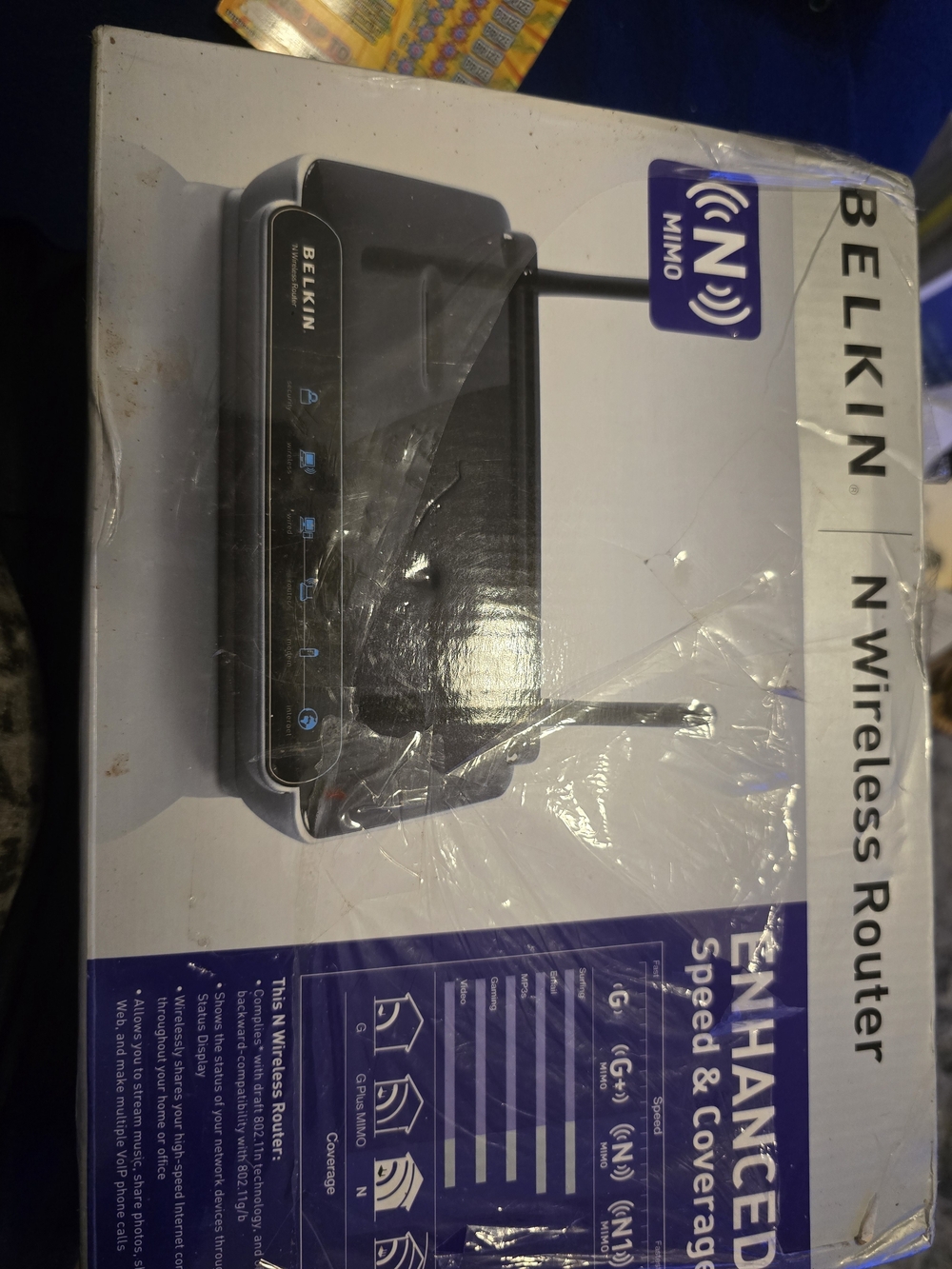 belkin Black Dual-Antenna N Wireless Router